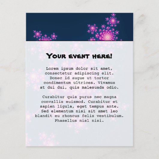 Gelukkig Nieuwjaar Fractal Flyer (Voorkant)