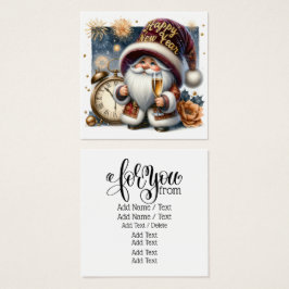 Gelukkig Nieuwjaar! GNOME-serie Vierkante Visitekaartjes