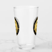 Gelukkig nieuwjaar! Gold en Black Elegant Glas (Rechts)