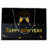 Gelukkig nieuwjaar groot cadeauzakje (Achterkant)