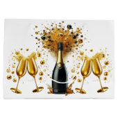 Gelukkig nieuwjaar groot cadeauzakje (Achterkant)