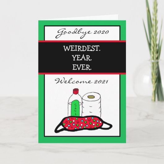 Gelukkig nieuwjaar, het rijkste jaar ooit 2020 tot kaart (Voorkant)
