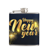 Gelukkig nieuwjaar heupfles (Voorkant)