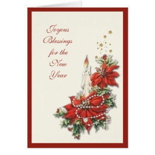 Gelukkig Nieuwjaar Jezus Religieuze Rosary Scripti