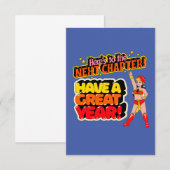 gelukkig nieuwjaar kaart (Voorkant / Achterkant)