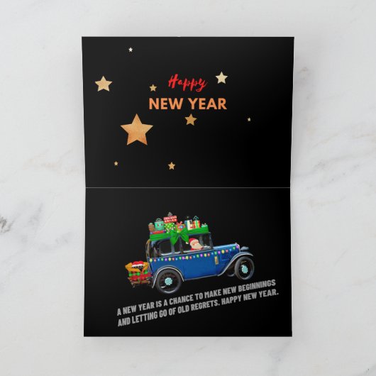 gelukkig nieuwjaar kaart (Binnen)