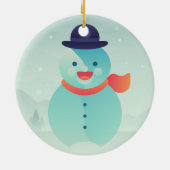 Gelukkig nieuwjaar keramisch ornament (Achterkant)