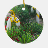 Gelukkig nieuwjaar keramisch ornament (Voorkant)