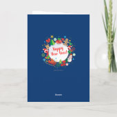 Gelukkig nieuwjaar! Kerstvakantie Kaart (Achterkant)
