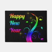 Gelukkig nieuwjaar kleurrijk deurmat (Voorkant)