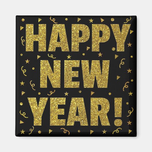 Gelukkig nieuwjaar magneet (Voorkant)