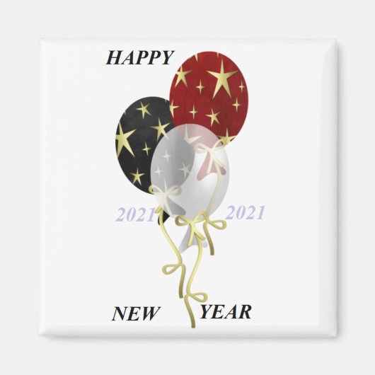 Gelukkig Nieuwjaar Magneet (Voorkant)