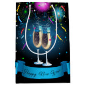 Gelukkig nieuwjaar medium cadeauzakje (Voorkant)