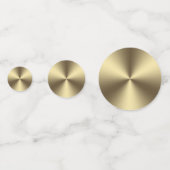 Gelukkig Nieuwjaar Metallic Gold/Black ID533 Confetti (Achterkanten)