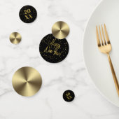Gelukkig Nieuwjaar Metallic Gold/Black ID533 Confetti (Groep)