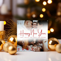 Gelukkig Nieuwjaar modern script 3 collage multi f