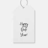 Gelukkig nieuwjaar! Moderne tekst afbeelding feest Cadeaulabel (Voorkant)
