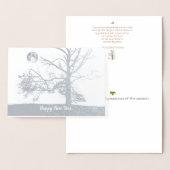 Gelukkig Nieuwjaar: Prospect Park, NY-vakantie Folie Kaarten (Display)