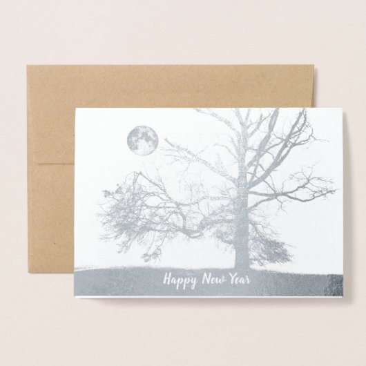 Gelukkig Nieuwjaar: Prospect Park, NY-vakantie Folie Kaarten (Voorkant met envelop)