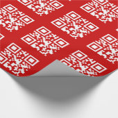 Gelukkig nieuwjaar! — QR-code Cadeaupapier (Hoek)