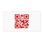 Gelukkig nieuwjaar! — QR-code Etiket (Voorkant)