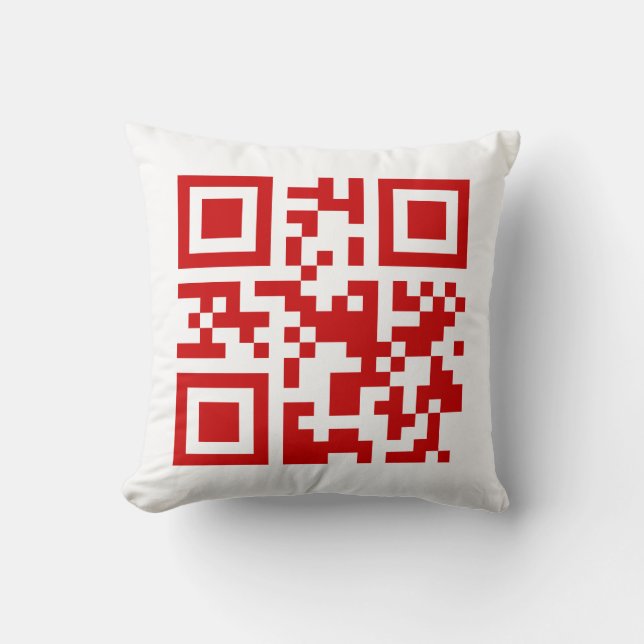 Gelukkig nieuwjaar! — QR-code Kussen (Voorkant)