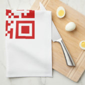 Gelukkig nieuwjaar! — QR-code Theedoek (Quarter Fold)