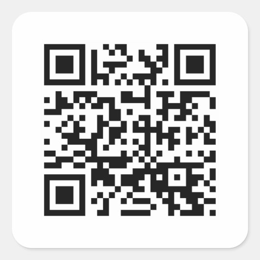 Gelukkig nieuwjaar! — QR-code Vierkante Sticker (Voorkant)