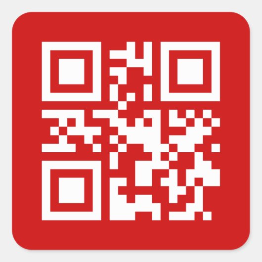 Gelukkig nieuwjaar! — QR-code Vierkante Sticker (Voorkant)