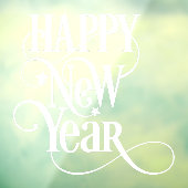 Gelukkig nieuwjaar raamsticker (Vel 3)