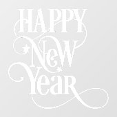 Gelukkig nieuwjaar raamsticker (Vel)