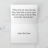 Gelukkig Nieuwjaar Robin Kaart (Binnen)