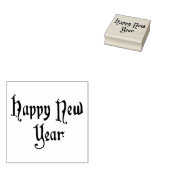  gelukkig nieuwjaar 	rubberstempel (Gestempeld)