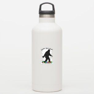 Gelukkig Nieuwjaar Sasquatch Sticker
