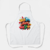 Gelukkig nieuwjaar schort (Voorkant)