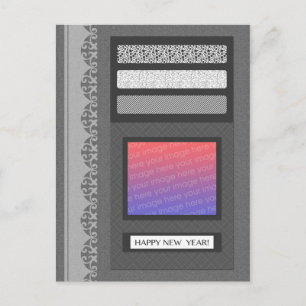 gelukkig nieuwjaar (scrapbook) feestdagenkaart