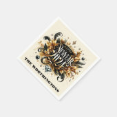 Gelukkig nieuwjaar servet (Hoek)