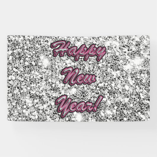 Gelukkig nieuwjaar spandoek (Horizontaal)