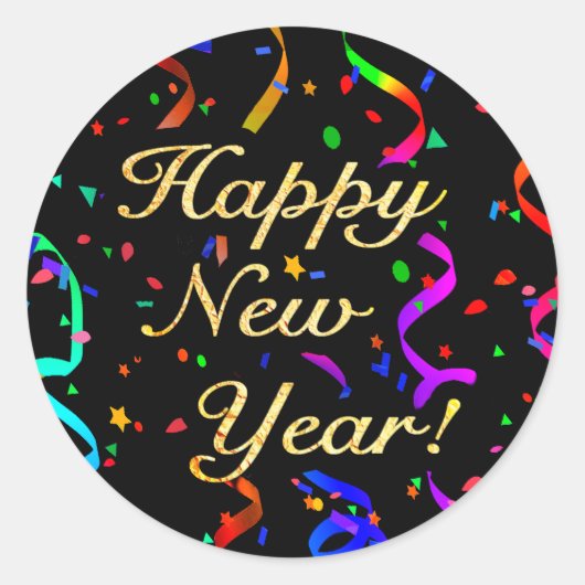 "Gelukkig Nieuwjaar!" stickers (Voorkant)