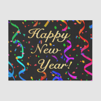 "Gelukkig nieuwjaar!" Tissuepapier