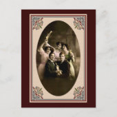 Gelukkig nieuwjaar toast feestdagenkaart (Voorkant)