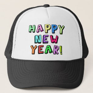 Gelukkig Nieuwjaar Trucker Pet