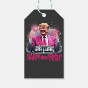 Gelukkig nieuwjaar Trump inauguratiedag 2025 Cadeaulabel