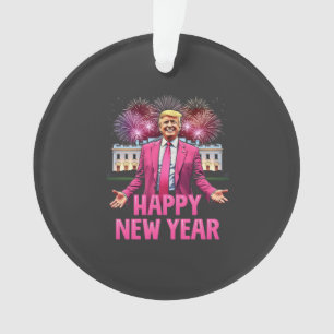 Gelukkig Nieuwjaar Trump Resolutie 2025 Ornament