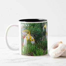 Gelukkig nieuwjaar tweekleurige koffiemok