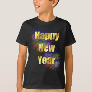 Gelukkig nieuwjaar vakantie t-shirt