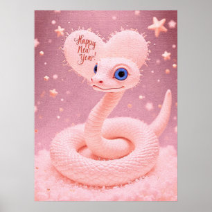 Gelukkig nieuwjaar van het Snake Poster