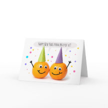 Gelukkig Nieuwjaar Van Ons Beiden Van Oranje Koppe