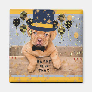 Gelukkig Nieuwjaar vanaf nieuwjaarspauze Magneet