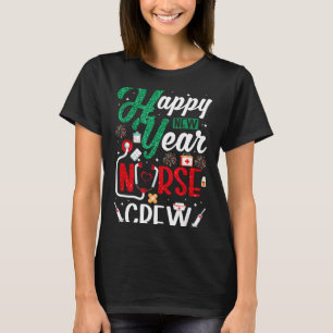 Gelukkig Nieuwjaar Verpleegkundig Team Oud en Nieu T-shirt
